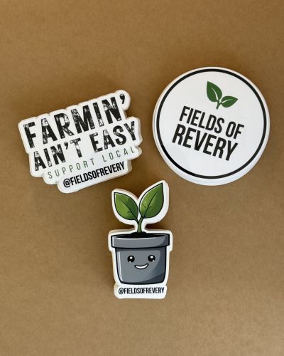 Sticker Bundle – Support Local Farming (3-Pack Vinyl Stickers)