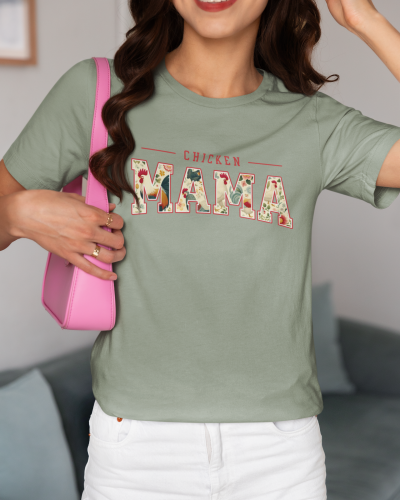 Chicken Mama Retro T-Shirt