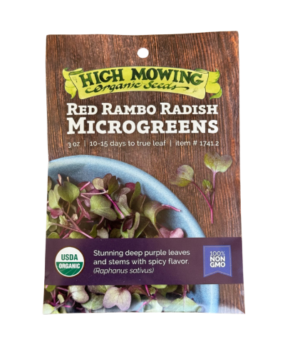 Microgreens Seeds – Red Rambo Radish