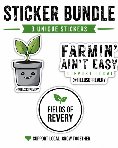Sticker Bundle – Support Local Farming (3-Pack Vinyl Stickers)