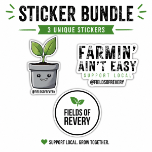 Sticker Bundle – Support Local Farming (3-Pack Vinyl Stickers)